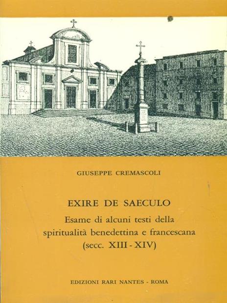 Exire de Saeculo - Giuseppe Cremascoli - copertina