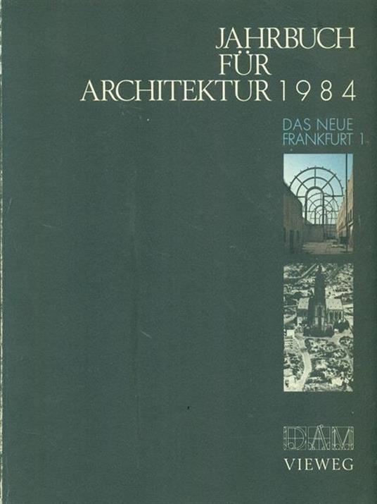 Jahrbuch fur architektur 1984 - copertina