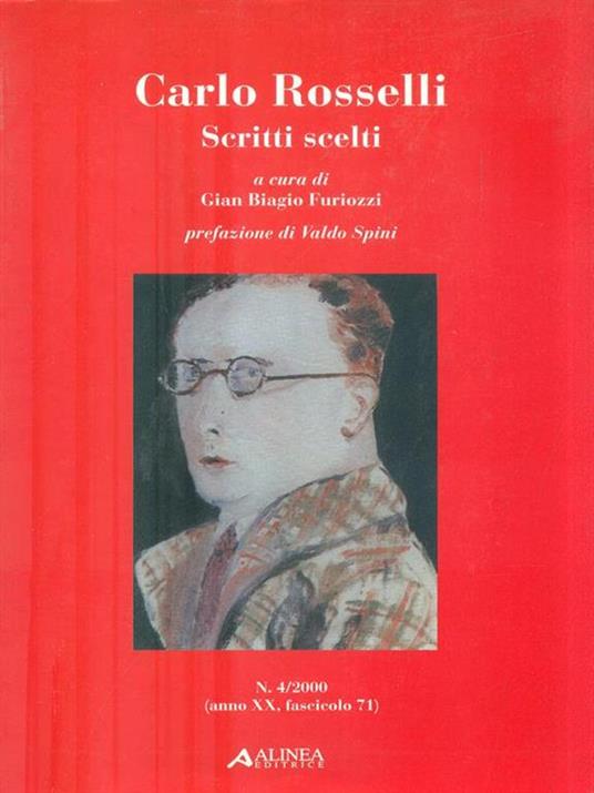 Scritti scelti - Carlo Rosselli - copertina