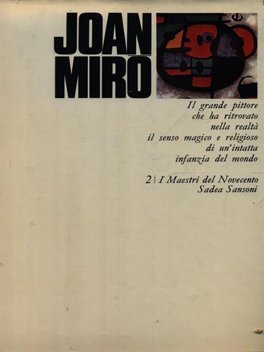 Joan Mirò - Mario Bucci - copertina