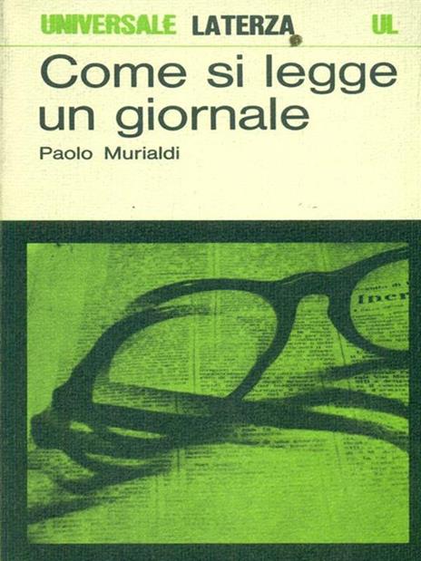 Come si legge un giornale - Paolo Murialdi - copertina