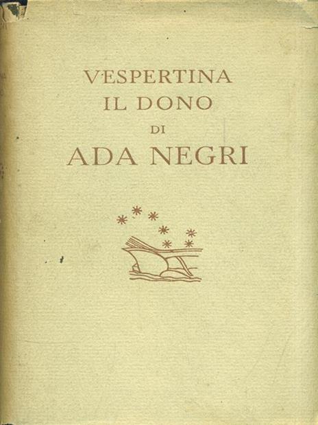 Vespertina - Il dono - Ada Negri - copertina