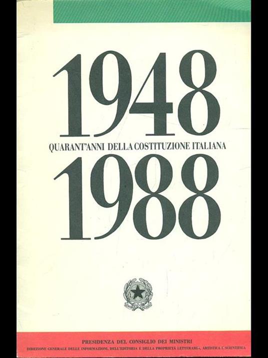 1948-1988 quarant'anni della Costituzione Italiana - 2