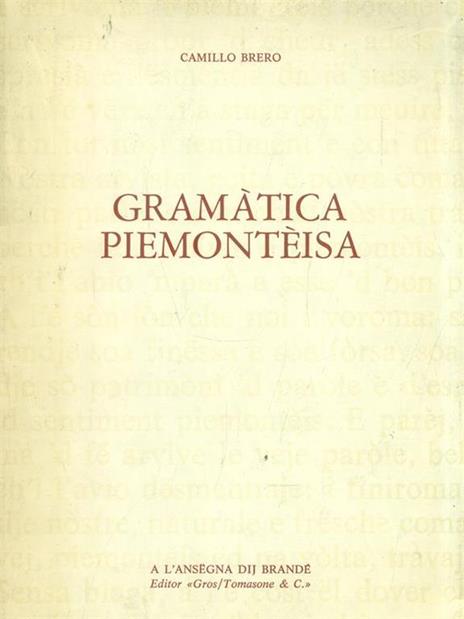 Gramatica Piemonteisa - Camillo Brero - 3