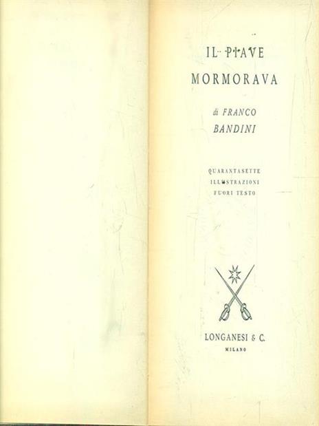 Il Piave mormorava - Franco Bandini - copertina
