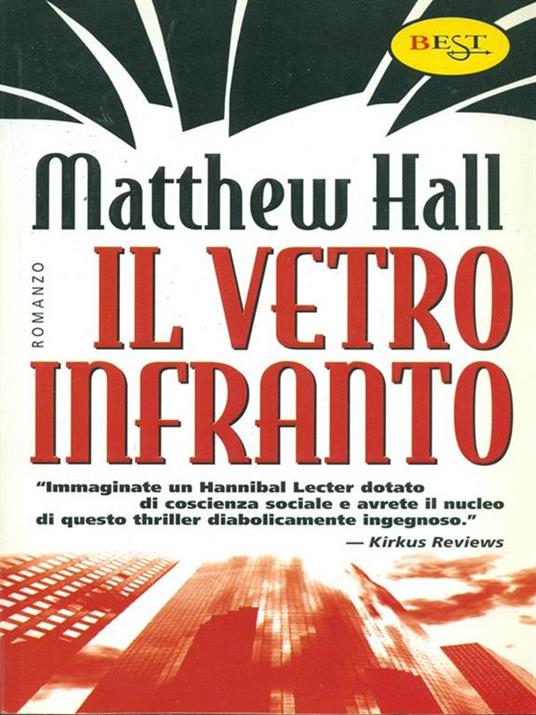 Il vetro infranto - Matthew Hall - copertina