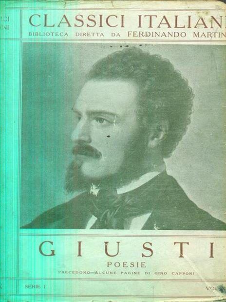 Poesie - Giusti - copertina