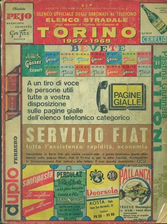 Elenco Stradale del Comune di Torino 1967-1968 - Libro Usato - Società  Italiana per l'Esercizio Telefonico - | IBS