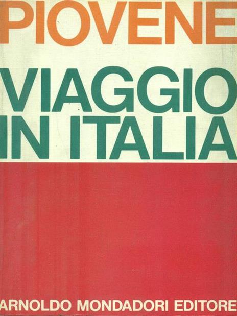 Viaggio in Italia - Guido Piovene - copertina