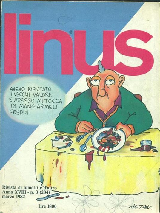 Linus. Anno XVIII n. 3 (204) Marzo 1982 - copertina