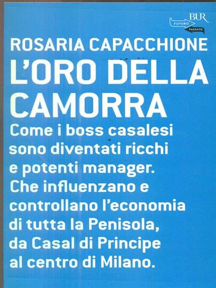 L' oro della camorra - Rosaria Capacchione - copertina