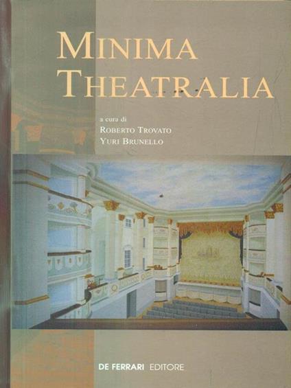 Minima theatralia - Roberto Trovato - copertina