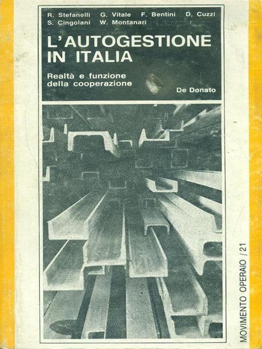 L' autogestione in Italia - copertina