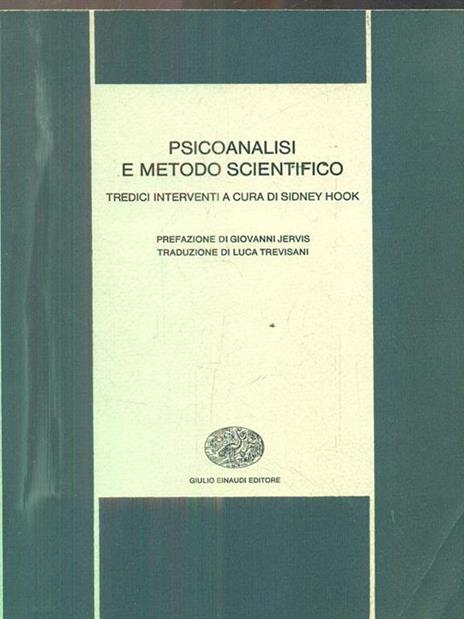 Psicoanalisi e metodo scientifico - Sidney Hook - 2