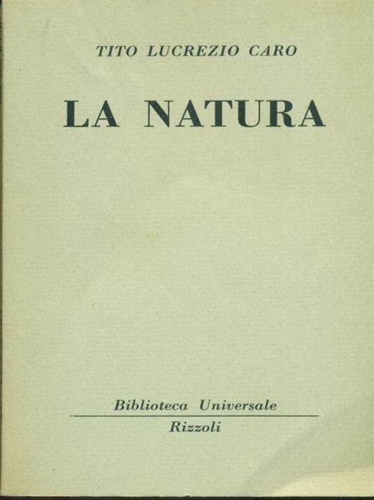 La  natura - Tito Lucrezio Caro - 3