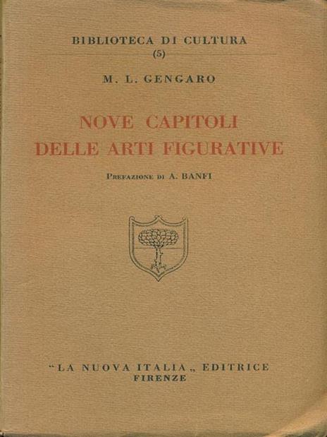 Nove Capitoli Delle Arti Figurative - M. L. Gengaro - copertina