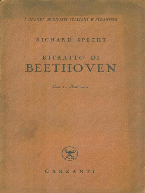 Ritratto di Beethoven - Richard Specht - copertina