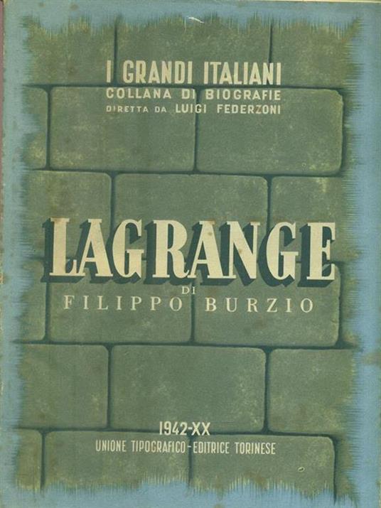 Lagrange - Filippo Burzio - 2