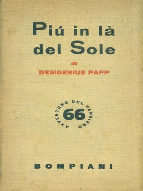 Più in là del Sole - Desiderius Papp - copertina