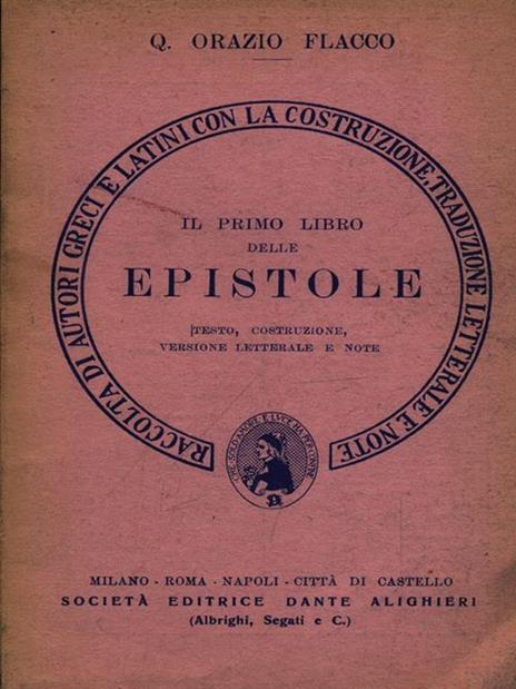 Il primo libro delle epistole - Q. Flacco Orazio - 3