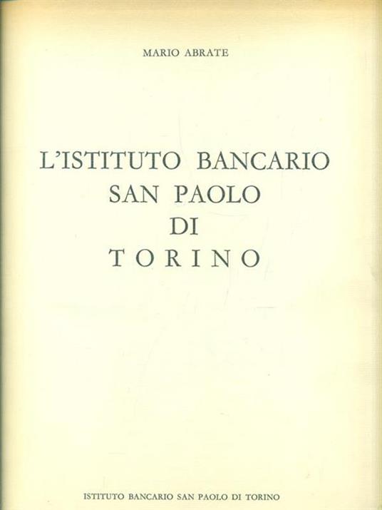 Istituto Bancario San Paolo di Torino 1563-1963 IV Centenario - copertina