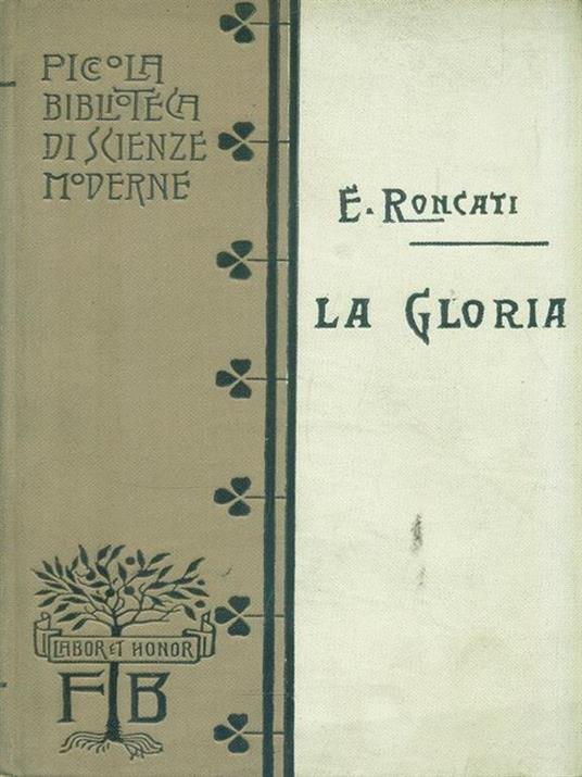 La Gloria - E. Roncati - copertina