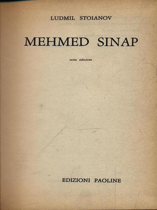 Mehmed Sinap - Ludmil Stoianov - copertina