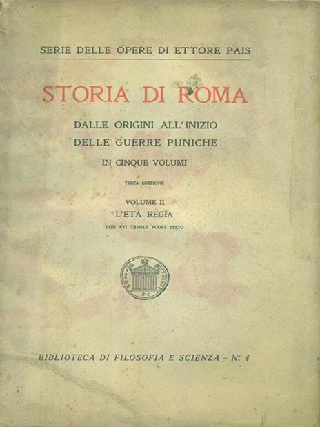 Storia di Roma. Volume II - copertina