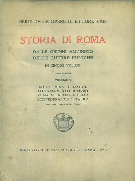 Storia di Roma. Volume V - 4