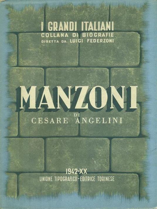 Manzoni - Cesare Angelini - copertina