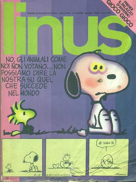 Linus. Anno XIX n. 6 (219) Giugno 1983 - 3