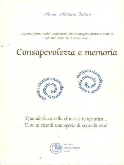 Consapevolezza e memoria - Anna Abbiate Fubini - copertina
