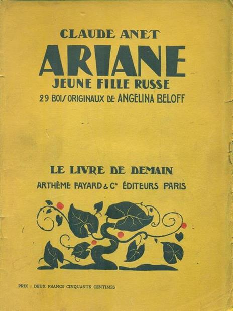 Ariane - Claude Anet - copertina