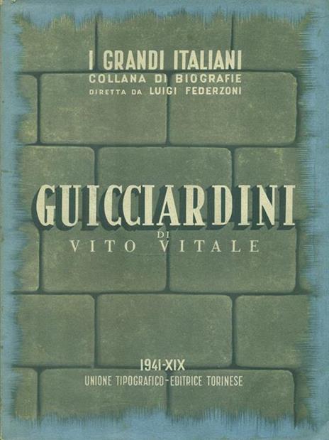 Guicciardini - Vito Vitale - copertina