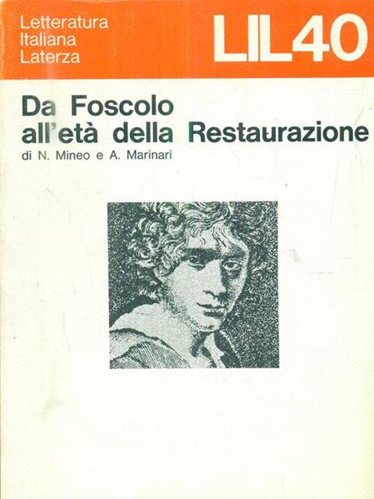 Da Foscolo all'età della Restaurazione - Nicolò Mineo - 3