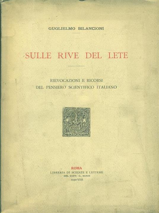 Sulle rive del Lete - Guglielmo Bilancioni - 3