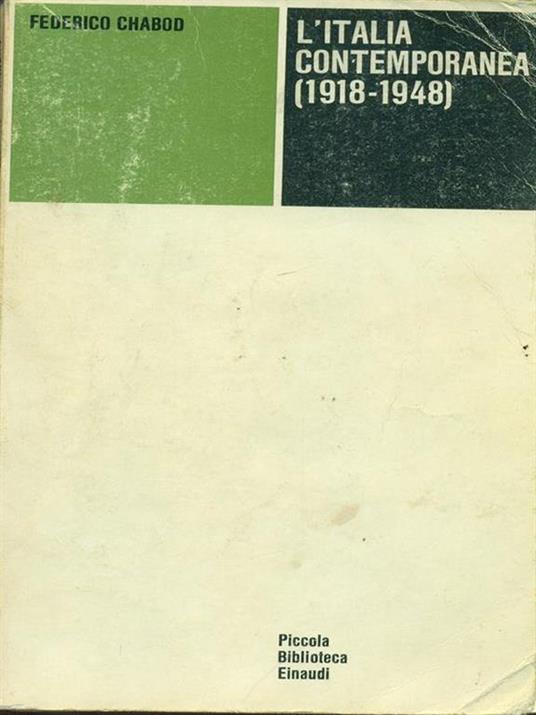 L' Italia contemporanea (1945-1975) - Federico Chabod - copertina