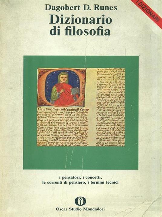   Dizionario di filosofia - Dagobert D. Runes - copertina