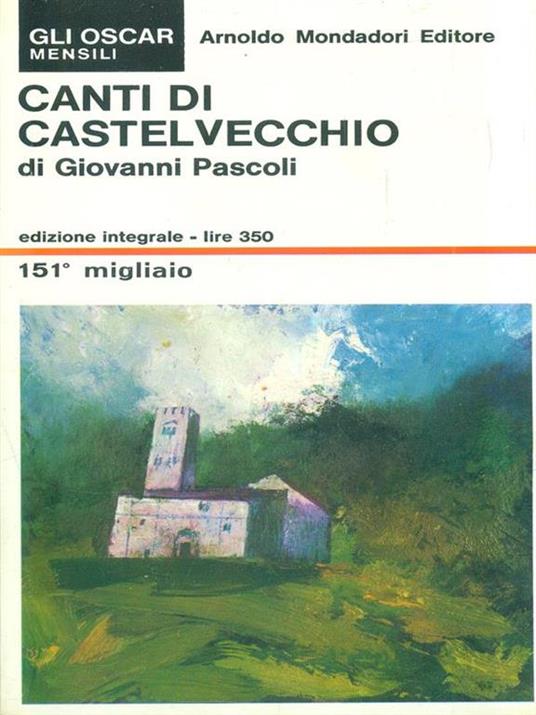Canti di Castelvecchio - Giovannni Pascoli - copertina