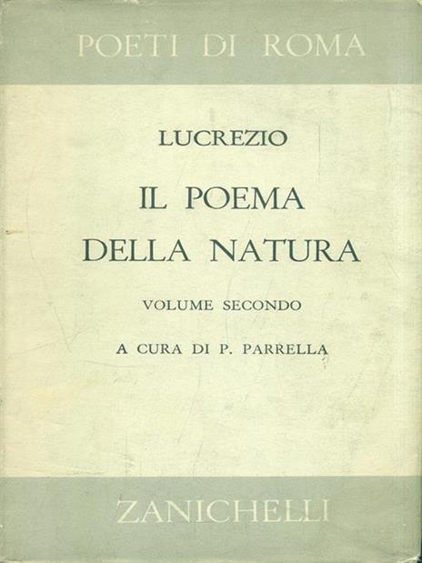 Il poema della natura. Volume 2 - Tito Lucrezio Caro - 2