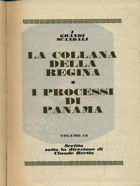 La collana dela regina - I processi di Panama - copertina