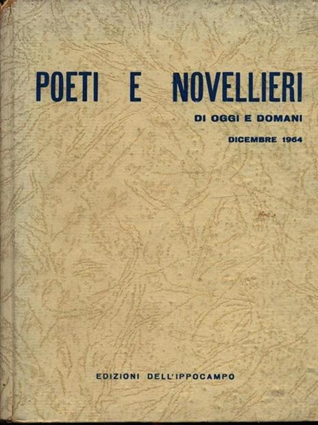   Poeti e novellieri di oggi e domani dicembre 1964 - copertina
