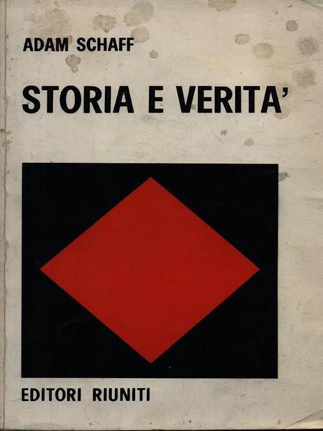 Storia e verita' - Adam Schaff - copertina