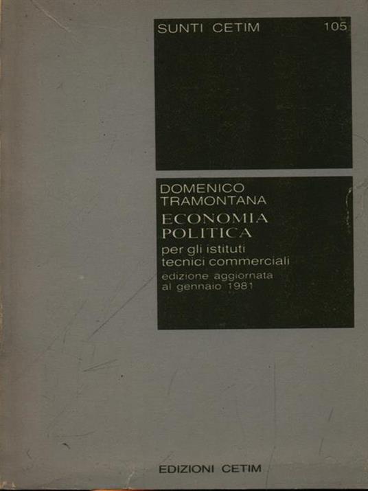 Economia politica - Domenico Tramontana - 3
