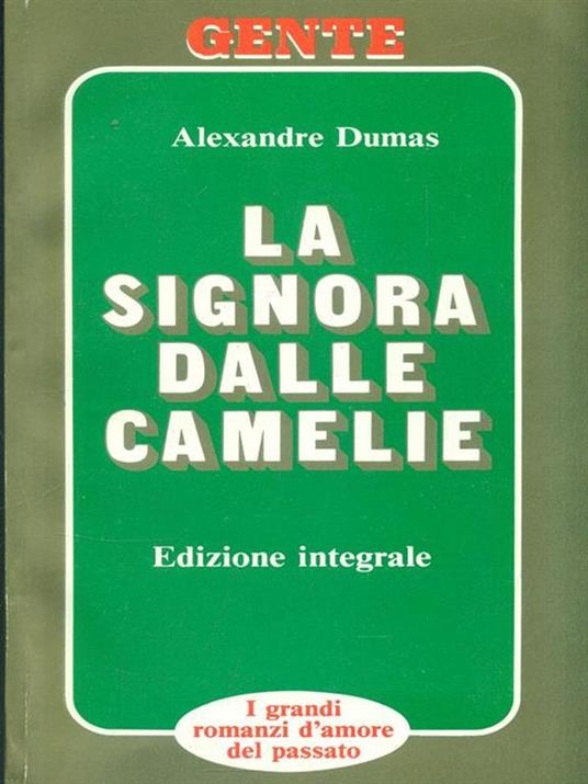 La signora dalle camelie - Alexandre Dumas - copertina