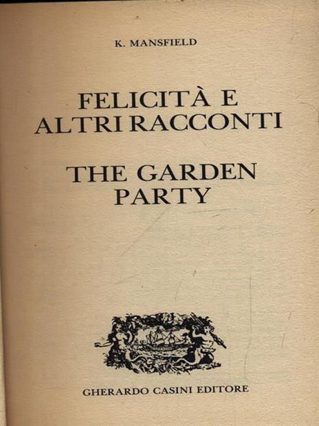 Felicità e altri racconti - Katherine Mansfield - 3