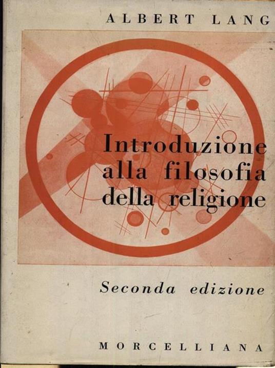 Introduzione alla filosofia della religione - Albert Lang - copertina