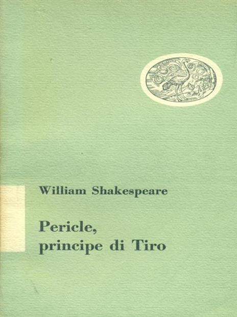 Pericle, principe di Tiro - William Shakespeare - copertina