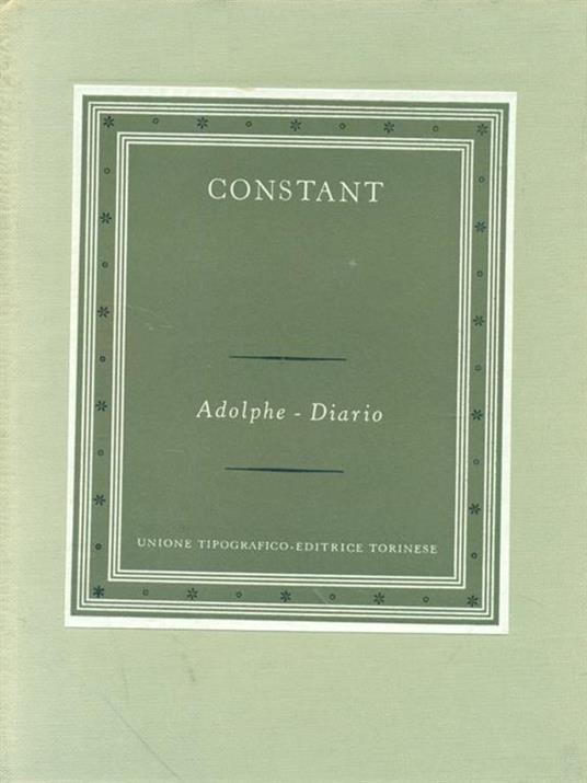 Adoplhe Diario - Benjamin Constant - copertina