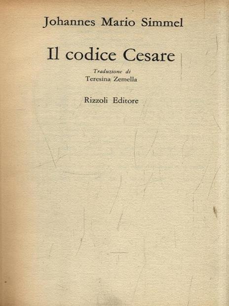 Il codice Cesare - Johannes M. Simmel - 3